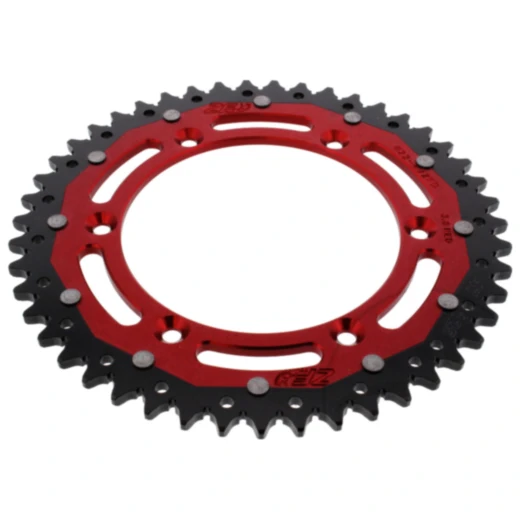 Kettenrad Dual 47Z Teilung 520 rot ZF Innendurchmesser 136 Lochkreis 156 passend für: Husqvarna TE, WR, SM, CR