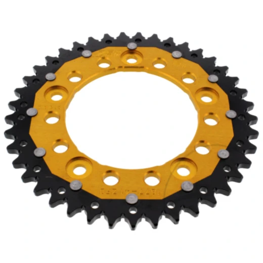 ZF Dual Kettenrad 41Z Teilung 525 gold für Motorräder
