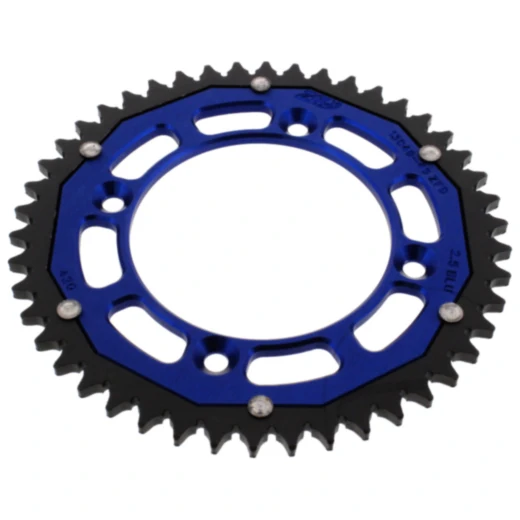 Kettenrad Dual 46Z Teilung 420 blau ZF Innendurchmesser 100 Lochkreis 120 passend für: Yamaha YZ