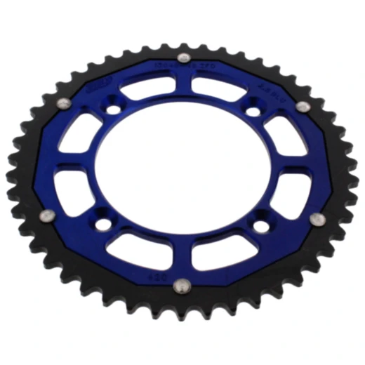 Kettenrad Dual 48Z Teilung 420 blau ZF Innendurchmesser 100 Lochkreis 120 passend für: Yamaha YZ