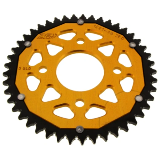 Kettenrad Dual 45Z Teilung 428 gold ZF Innendurchmesser 058 Lochkreis 090 passend für: Honda CBR, CB
