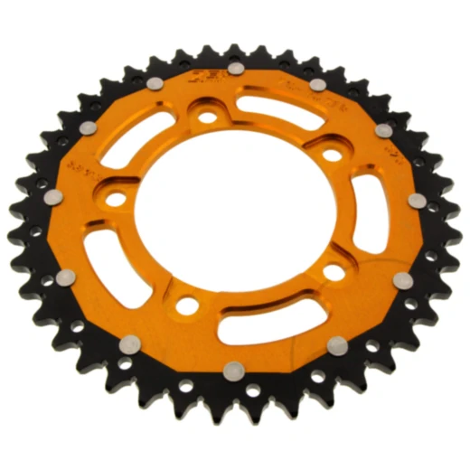 Kettenrad Dual 43Z Teilung 525 gold ZF Innendurchmesser 100 Lochkreis 120 passend für: Aprilia RSV4, Tuono