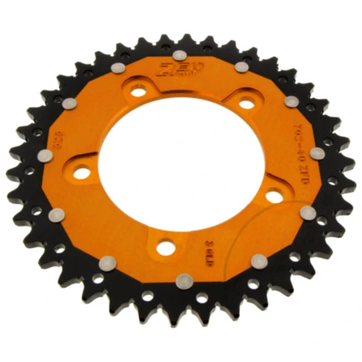 Kettenrad Dual 40Z Teilung 525 gold ZF Innendurchmesser 100 Lochkreis 120 passend für: Aprilia Shiver, Dorsoduro, Mana