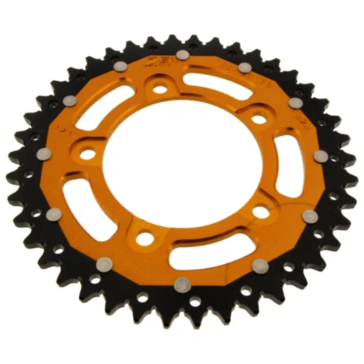 Kettenrad Dual 42Z Teilung 525 gold ZF Innendurchmesser 100 Lochkreis 120 passend für: Aprilia Shiver, Dorsoduro, Mana