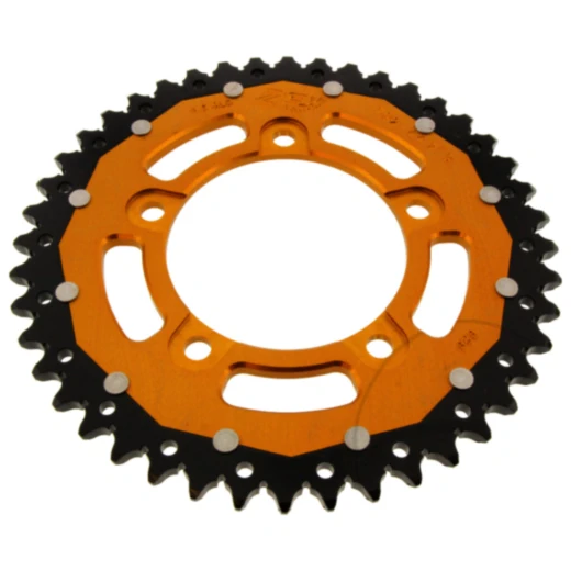 Kettenrad Dual 44Z Teilung 525 gold ZF Innendurchmesser 100 Lochkreis 120 passend für: Aprilia Shiver, Dorsoduro, Mana