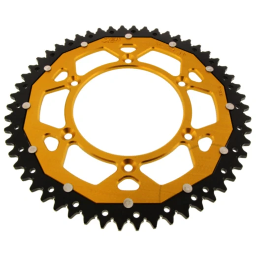 Kettenrad Dual 54Z Teilung 520 gold ZF Innendurchmesser 125 Lochkreis 150 passend für: Husqvarna FE, FC, TE