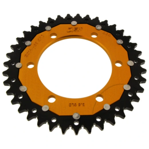 Kettenrad Dual 39Z Teilung 525 gold ZF Innendurchmesser 106 Lochkreis 125 passend für: Triumph Tiger, Street Triple, Bonneville