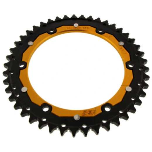 Kettenrad Dual 45Z Teilung 530 gold ZF Innendurchmesser 155 Lochkreis 176 passend für: Triumph Speed Triple, Sprint, Daytona