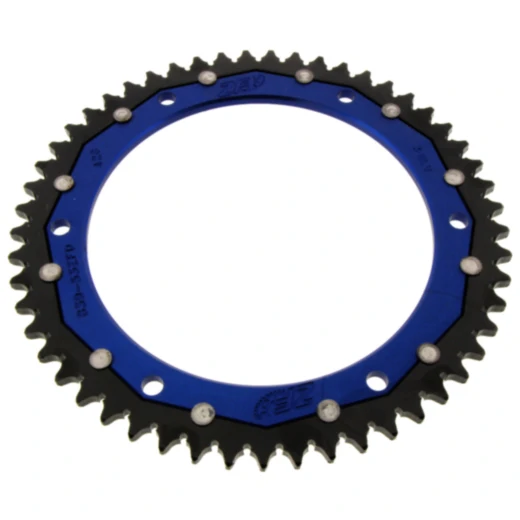 Kettenrad Dual 53Z 428 blau für Motorräder