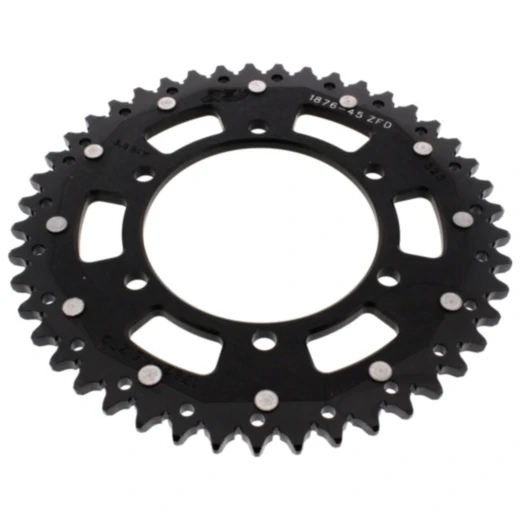 Kettenrad Dual 45Z 525 schwarz ZF für Motorräder
