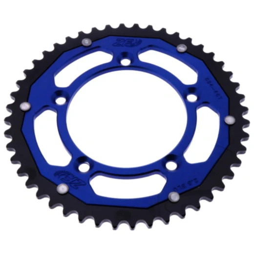 Kettenrad Dual 48Z Teilung 420 blau ZF Innendurchmesser 098 Lochkreis 115 passend für: KTM SX