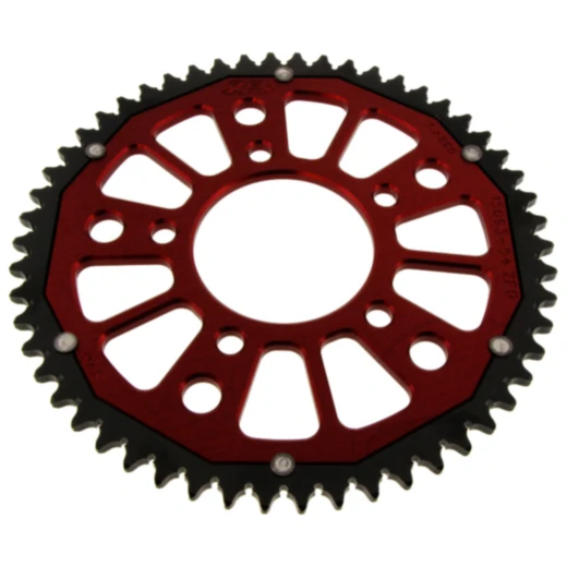 Kettenrad Dual 54Z Teilung 428 rot ZF Innendurchmesser 074 Lochkreis 100 passend für: SWM SM, SMT