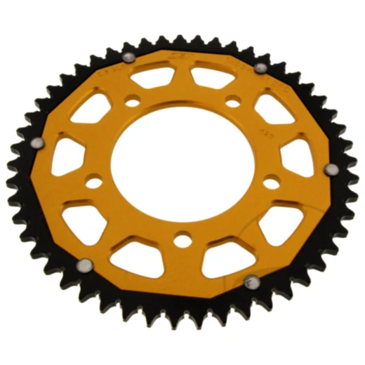 Kettenrad Dual 51Z Teilung 428 gold ZF Innendurchmesser 087 Lochkreis 110 passend für: Kreidler Dice, Enduro, Supermoto