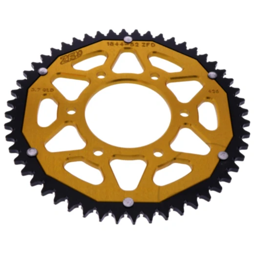 ZF Dual Kettenrad 52Z 428 Gold für Motorräder