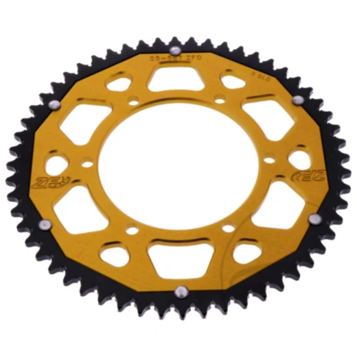 Kettenrad Dual 56Z Teilung 428 gold ZF Innendurchmesser 108 Lochkreis 123 passend für: Aprilia RS, RS4, Tuono