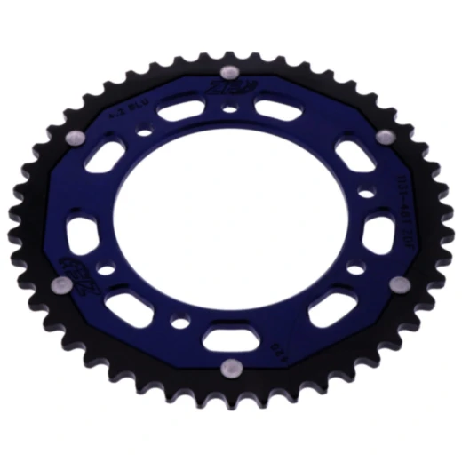 Kettenrad Dual 48Z Teilung 420 blau ZF Innendurchmesser 105 Lochkreis 125 passend für: Derbi Senda