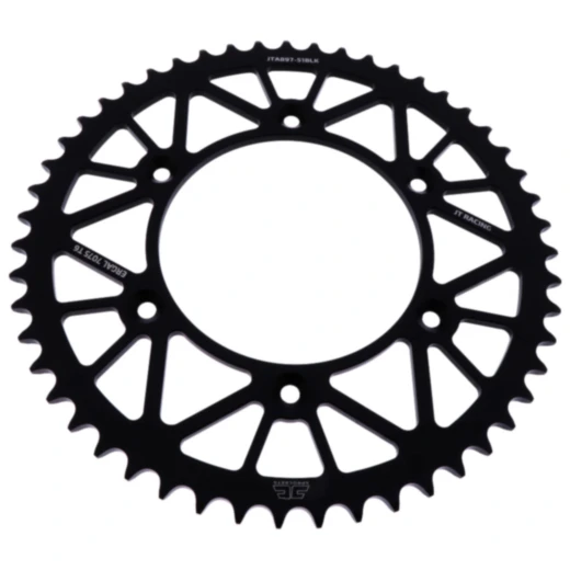 Alu - Kettenrad 51Z Teilung 520 schwarz JT Innendurchmesser 125 Lochkreis 150 passend für: Husqvarna FE, FC, TE