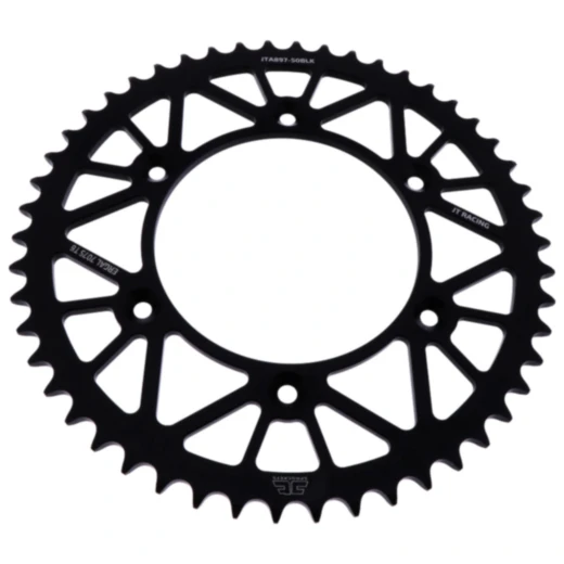 Alu - Kettenrad 50Z Teilung 520 schwarz JT Innendurchmesser 125 Lochkreis 150 passend für: Husqvarna FE, FC, TE