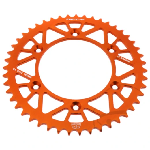 Alu - Kettenrad 47Z Teilung 520 orange JT Innendurchmesser 125 Lochkreis 150 passend für: Husqvarna FE, FC, TE