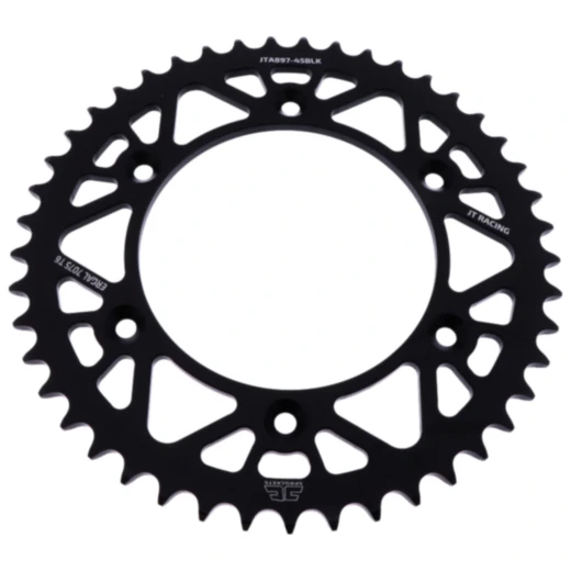 Alu - Kettenrad 45Z Teilung 520 schwarz JT Innendurchmesser 125 Lochkreis 150 passend für: Husqvarna FE, FC, TE