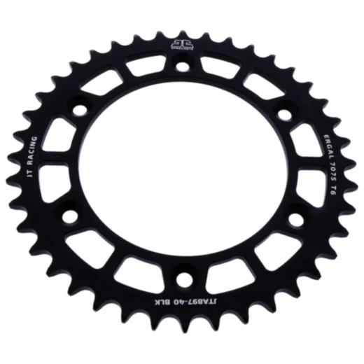 Alu - Kettenrad 40Z Teilung 520 schwarz JT Innendurchmesser 125 Lochkreis 150 passend für: Husqvarna FE, FC, TE