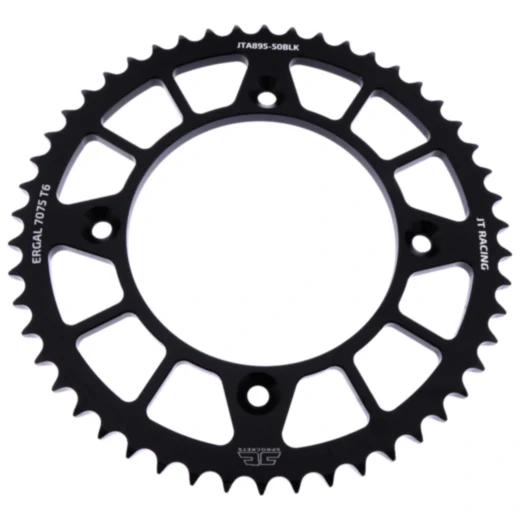 Alu - Kettenrad 50Z Teilung 428 schwarz JT Innendurchmesser 110 Lochkreis 132 passend für: KTM SX