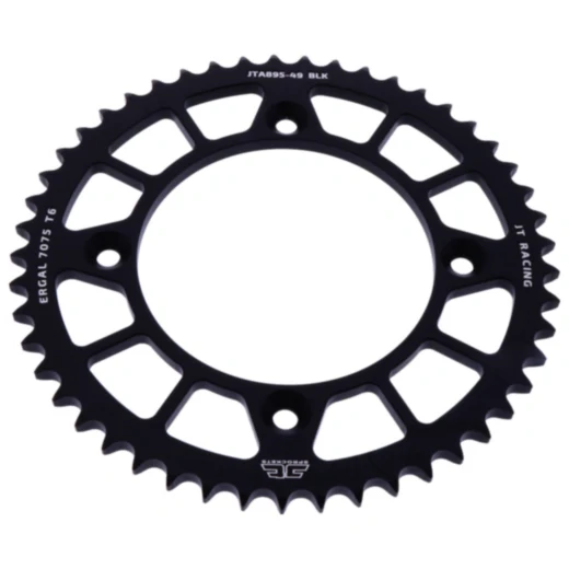Alu - Kettenrad 49Z Teilung 428 schwarz JT Innendurchmesser 110 Lochkreis 132 passend für: KTM SX