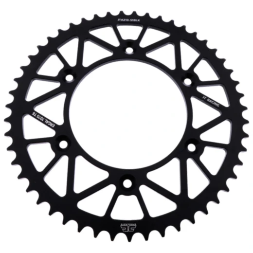 Alu - Kettenrad 51Z Teilung 520 schwarz JT Innendurchmesser 125 Lochkreis 153 passend für: Honda CRF, CR, XR