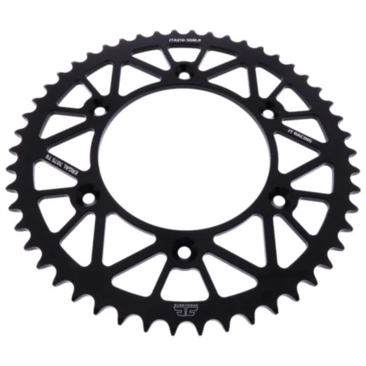 Alu - Kettenrad 50Z Teilung 520 schwarz JT Innendurchmesser 125 Lochkreis 153 passend für: Honda CRF, CR, XR