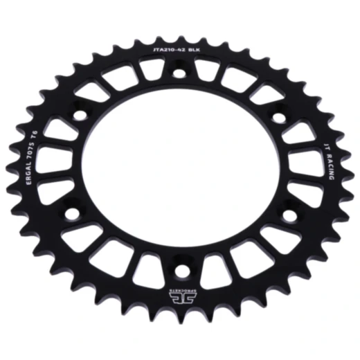 Alu - Kettenrad 42Z Teilung 520 schwarz JT Innendurchmesser 125 Lochkreis 153 passend für: Honda CRF, CR, XR