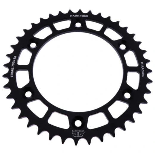 Alu - Kettenrad 40Z Teilung 520 schwarz JT Innendurchmesser 125 Lochkreis 153 passend für: Honda CRF, CR, XR