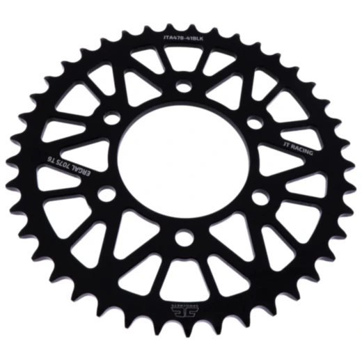 Alu - Kettenrad 41Z Teilung 520 schwarz JT Innendurchmesser 080 Lochkreis 104 passend für: Kawasaki Z, ZX - 6R, KLE