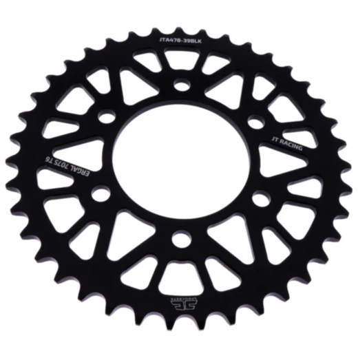 Alu - Kettenrad 39Z Teilung 520 schwarz JT Innendurchmesser 080 Lochkreis 104 passend für: Kawasaki Z, ZX - 6R, KLE