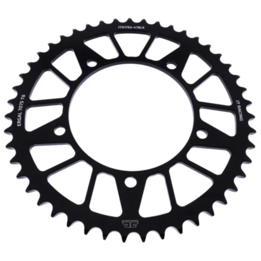 Alu - Kettenrad 47Z Teilung 520 schwarz JT Innendurchmesser 120 Lochkreis 140 passend für: Triumph Bonneville, Scrambler, Thruxton