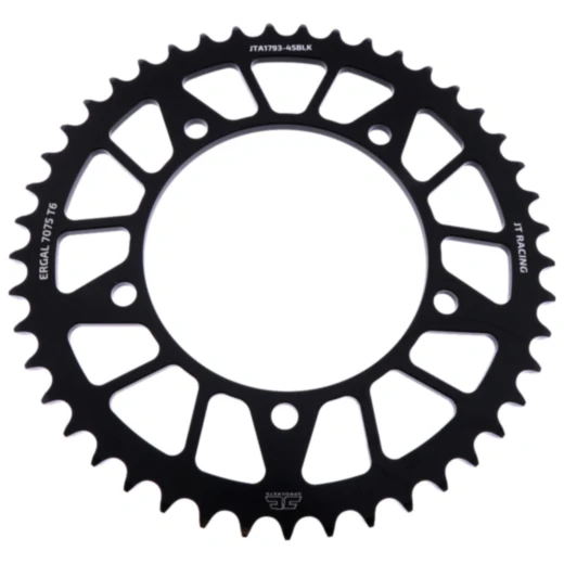 Alu - Kettenrad 45Z Teilung 520 schwarz JT Innendurchmesser 120 Lochkreis 140 passend für: Triumph Bonneville, Scrambler, Thruxton