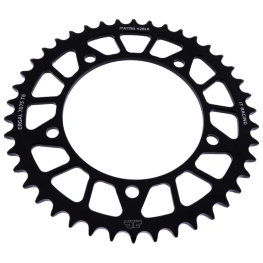 Alu - Kettenrad 42Z Teilung 520 schwarz JT Innendurchmesser 120 Lochkreis 140 passend für: Triumph Bonneville, Scrambler, Thruxton