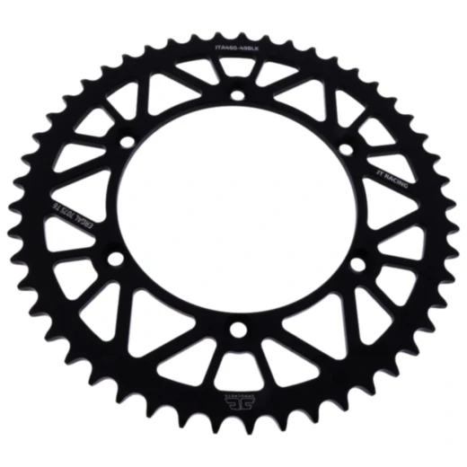 Alu - Kettenrad 49Z Teilung 520 schwarz JT Innendurchmesser 134 Lochkreis 150 passend für: Kawasaki KX, KLX, KDX