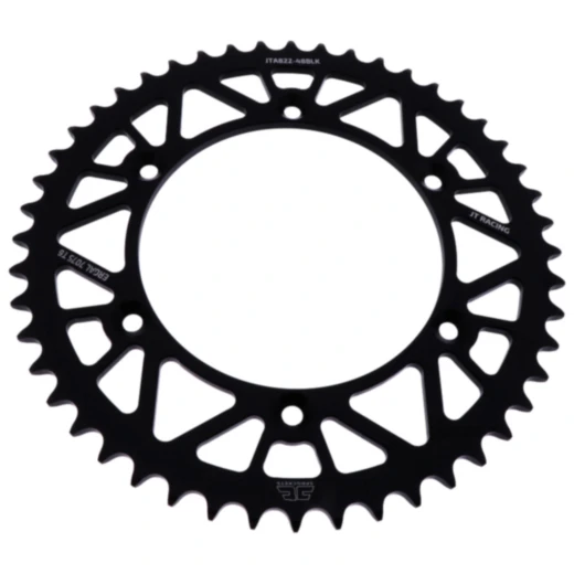 Alu - Kettenrad 48Z Teilung 520 schwarz JT Innendurchmesser 136 Lochkreis 156 passend für: Husqvarna TE, WR, SM, CR