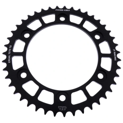 Alu - Kettenrad 43Z Teilung 520 schwarz JT Innendurchmesser 134 Lochkreis 160 passend für: Honda CBR, VTR