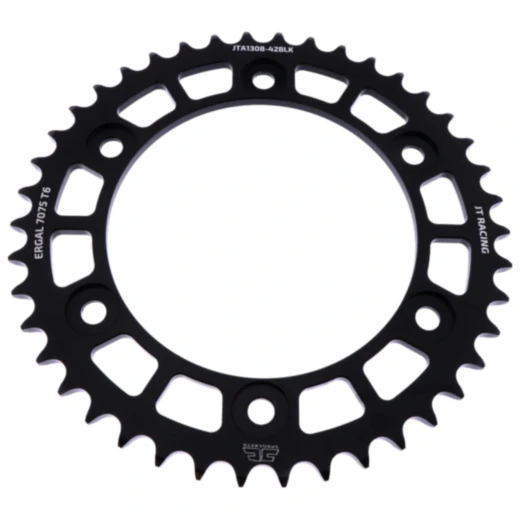 Alu - Kettenrad 42Z Teilung 520 schwarz JT Innendurchmesser 134 Lochkreis 160 passend für: Honda CBR, VTR