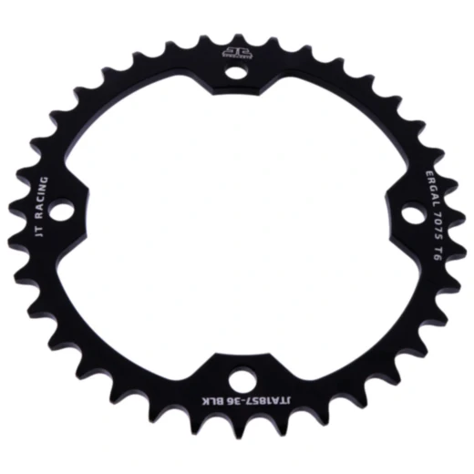 Alu - Kettenrad 36Z Teilung 520 schwarz Innendurchmesser 125 Lochkreis 145 passend für: Yamaha YFM, YFZ