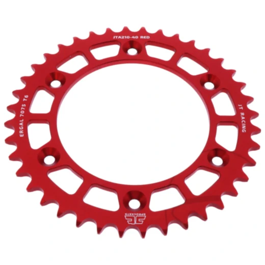 Alu - Kettenrad 40Z Teilung 520 rot JT Innendurchmesser 125 Lochkreis 153 passend für: Honda CRF, CR, XR