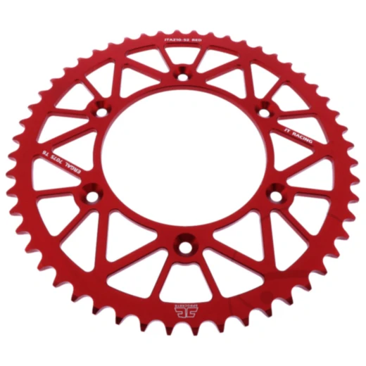 Alu - Kettenrad 52Z Teilung 520 rot JT Innendurchmesser 125 Lochkreis 153 passend für: Honda CRF, CR, XR