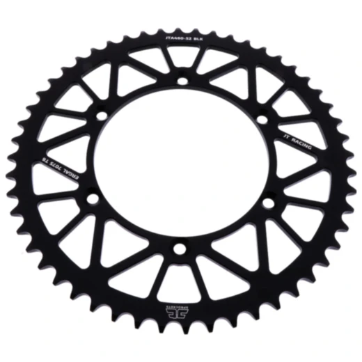 Alu - Kettenrad 52Z Teilung 520 schwarz JT Innendurchmesser 134 Lochkreis 150 passend für: Kawasaki KX, KLX, KDX