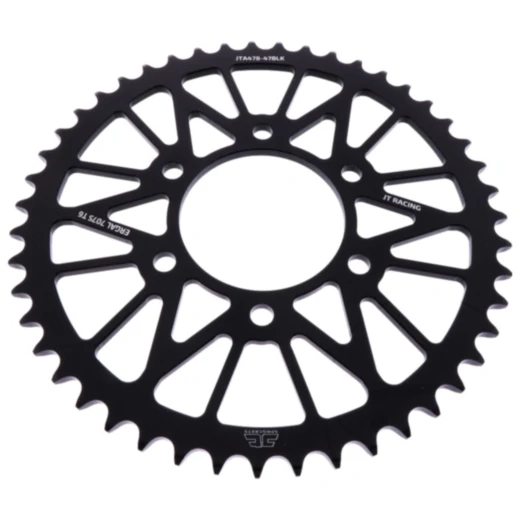 Alu - Kettenrad 47Z Teilung 520 schwarz JT Innendurchmesser 080 Lochkreis 104 passend für: Kawasaki Z, ZX - 6R, KLE