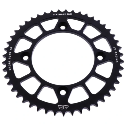 Alu - Kettenrad 47Z Teilung 428 schwarz Innendurchmesser 100 Lochkreis 120 passend für: Suzuki RM