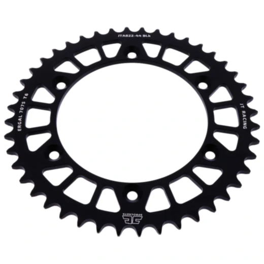 Alu - Kettenrad 44Z Teilung 520 schwarz JT Innendurchmesser 136 Lochkreis 156 passend für: Husqvarna TE, WR, SM, CR