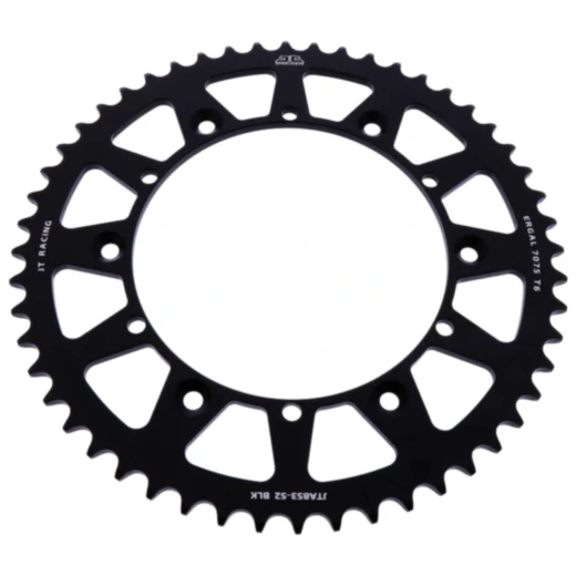 Alu - Kettenrad 52Z Teilung 520 schwarz JT Innendurchmesser 152 Lochkreis 175 passend für: Yamaha YFZ, YFM, YFS