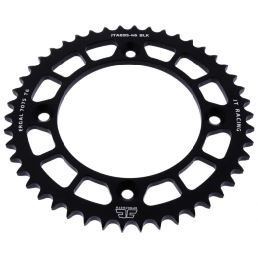 Alu - Kettenrad 46Z Teilung 428 schwarz JT Innendurchmesser 110 Lochkreis 132 passend für: KTM SX