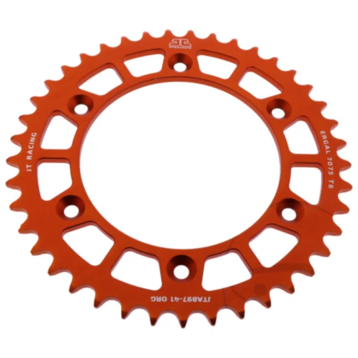 Alu - Kettenrad 41Z Teilung 520 orange JT Innendurchmesser 125 Lochkreis 150 passend für: Husqvarna FE, FC, TE